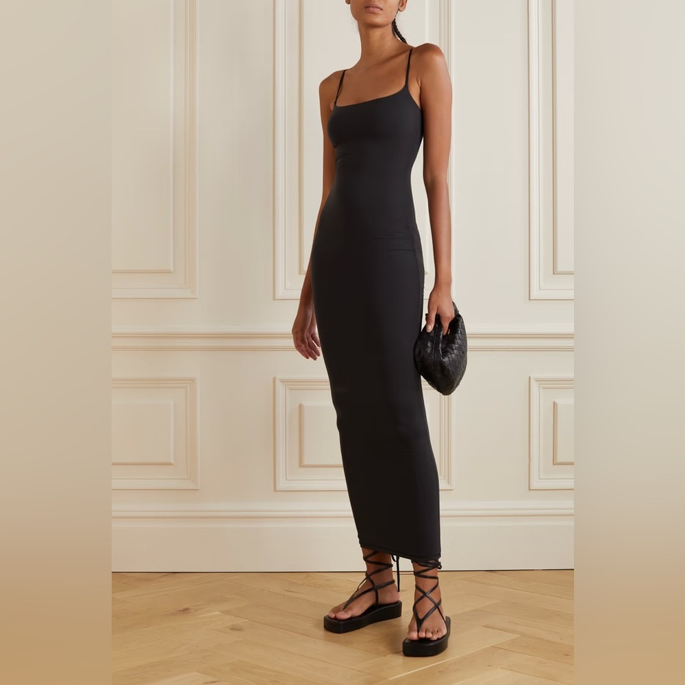 SKIMS Fits Everybody stretch-jersey midi slip dress - Onyx size M! NEVER WORN